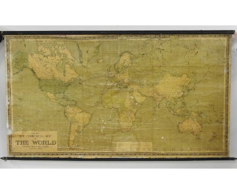 Philips' new commercial map of the world, 115 x 213cm (roller map)