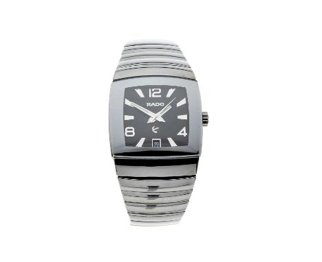 Rado, a ceramic Sintra bracelet watch, circa 2007, reference 629.0598.3, signed automatic movement with quick date set, seria