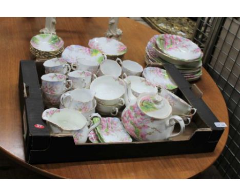 A ROYAL ALBERT BLOSSOM TIME PART TEA &amp; DINNER SERVICE 