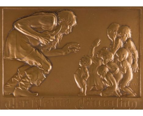 Perl, Karl (1876-1965)Der kleine DäumlingBronzeSigniert rechts unten5,5 x 8 cm