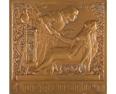 Perl, Karl (1876-1965)DornröschenBronzeSigniert rechts unten5,5 x 5,5 cm