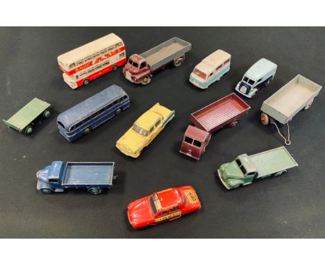 Toys &amp; Juvenalia - a collection of unboxed playworn Dinky Toys including 268 Renault Dauphine mini cab etc (quantity) 