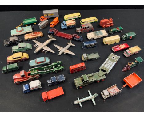 Toys &amp; Juvenalia - a collection of unboxed and playworn diecast models including Lesney etc, all unboxed (quantity) 