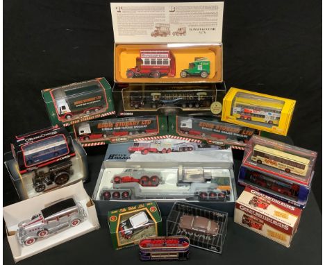 Diecast Vehicles - Corgi Classics 17602 Sunter Bros Scammell constructor and 24 wheel low loader;  others Eddie Stobart;  Gui