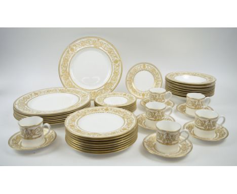 ROYAL WORCESTER 'Hyde Park' dinner service, eight place setting (less two coffee cans and saucers) (44 pieces) 