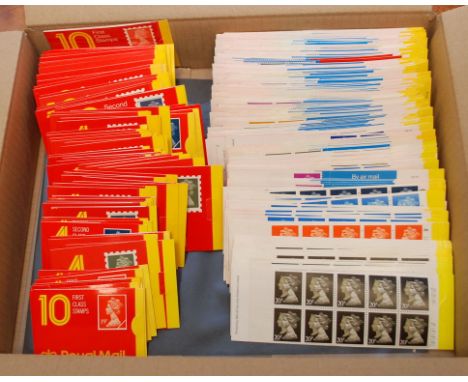 GB: BOX WITH DECIMAL WINDOW AND BARCODE BOOKLETS, (NO FIRST OR SECOND CLASS), GOOD RANGE WITH DUPLICATION.
