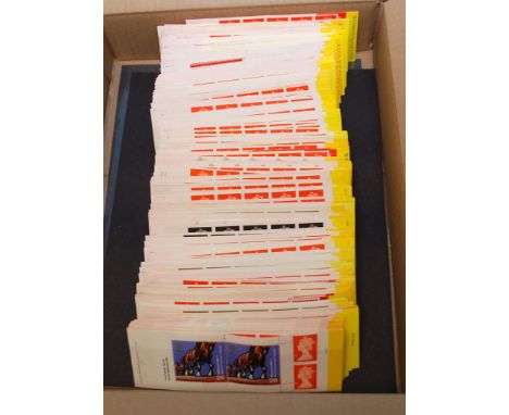 GB: BOX WITH DECIMAL BARCODE BOOKLETS, ALL FIRST CLASS, BOOKS OF TEN, VARIOUS ISSUES. (APPROX 320)