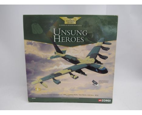 A boxed Corgi Aviation Archive Unsung Heroes 1:144 scale diecast AA3502 Boeing B-52D 'Diamond Lil', SAC, Utapao Royal Thai Na
