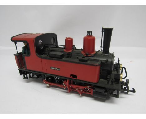 An LGB (Lehmann-Gross-Bahn) G scale garden railway 0-6-0 tank locomotive 'Cambrai'