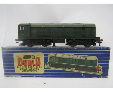A boxed Hornby Dublo 00 gauge model railway L30 1000 BHP Bo-Bo Diesel Electric Locomotive, together with an unboxed playworn 