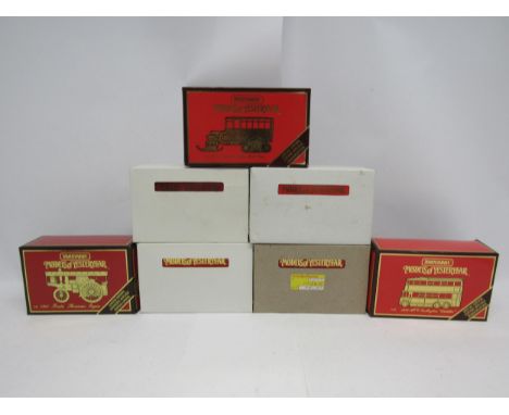 Seven boxed Matchbox Models Of Yesteryear special and limited edition diecast vehicles to include Y9 1920 Leyland 3 Ton Subsi