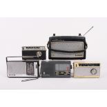 Konvolut Kofferradios, Grundig/Nordmende, 1960er Jahre, 5-tlg.