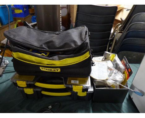A Collection of Stanley Tool Boxes, Fittings Etc