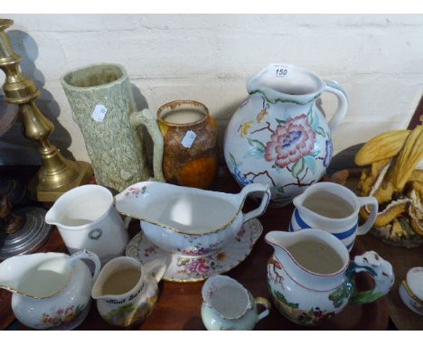A Tray of Ceramic Jugs to Include Woods Chinese Rose 