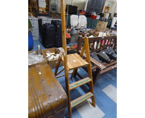 A Vintage Three Step Stepladder 