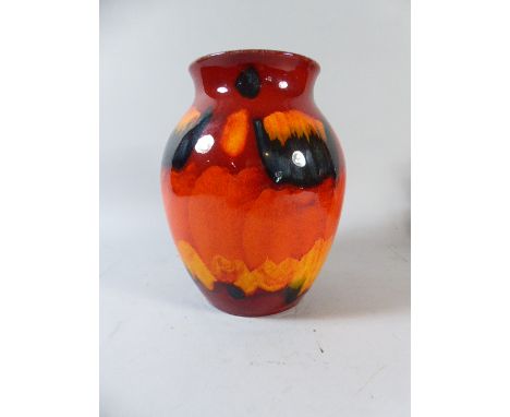 A Poole Delphis Baluster Vase, 20cm High