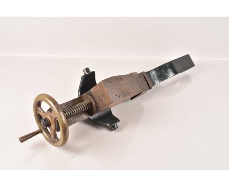 A Vintage Cannon  Hand Crank Adjuster, possibly for height, marked 1308, plus three other stamps, possibly early 20th Century