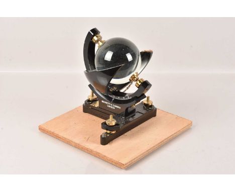 A Negretti &amp; Zambra Campbell Stoke Sunshine Recorder MKIII, Type C, serial no.M/10825, marked LAT. 45*-65*, in original b