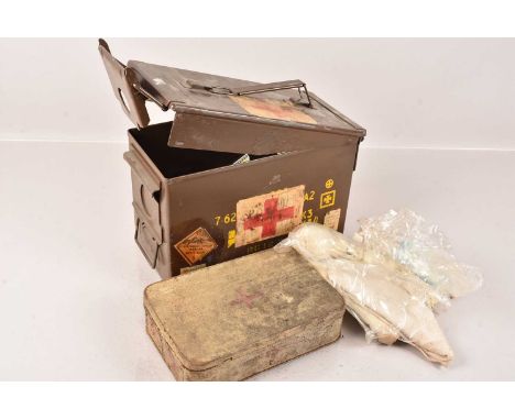 A converted Ammunition Case, converted into a Medics Box, complete with some later Medical Equipment