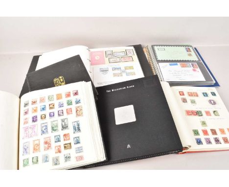 A collection of World Stamps and Covers, including three albums on British, World and Commonwealth Stamps, Victorian to Prese