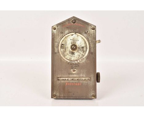 A Desk Weather Forecasting Calculator by Negretti & Zambra, Patent 6276/15, 14cm H