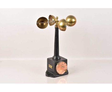A Vintage Anemometer by The Cowey Engineering Co Ltd, Kew Gardens, London, with mechanism, no dial