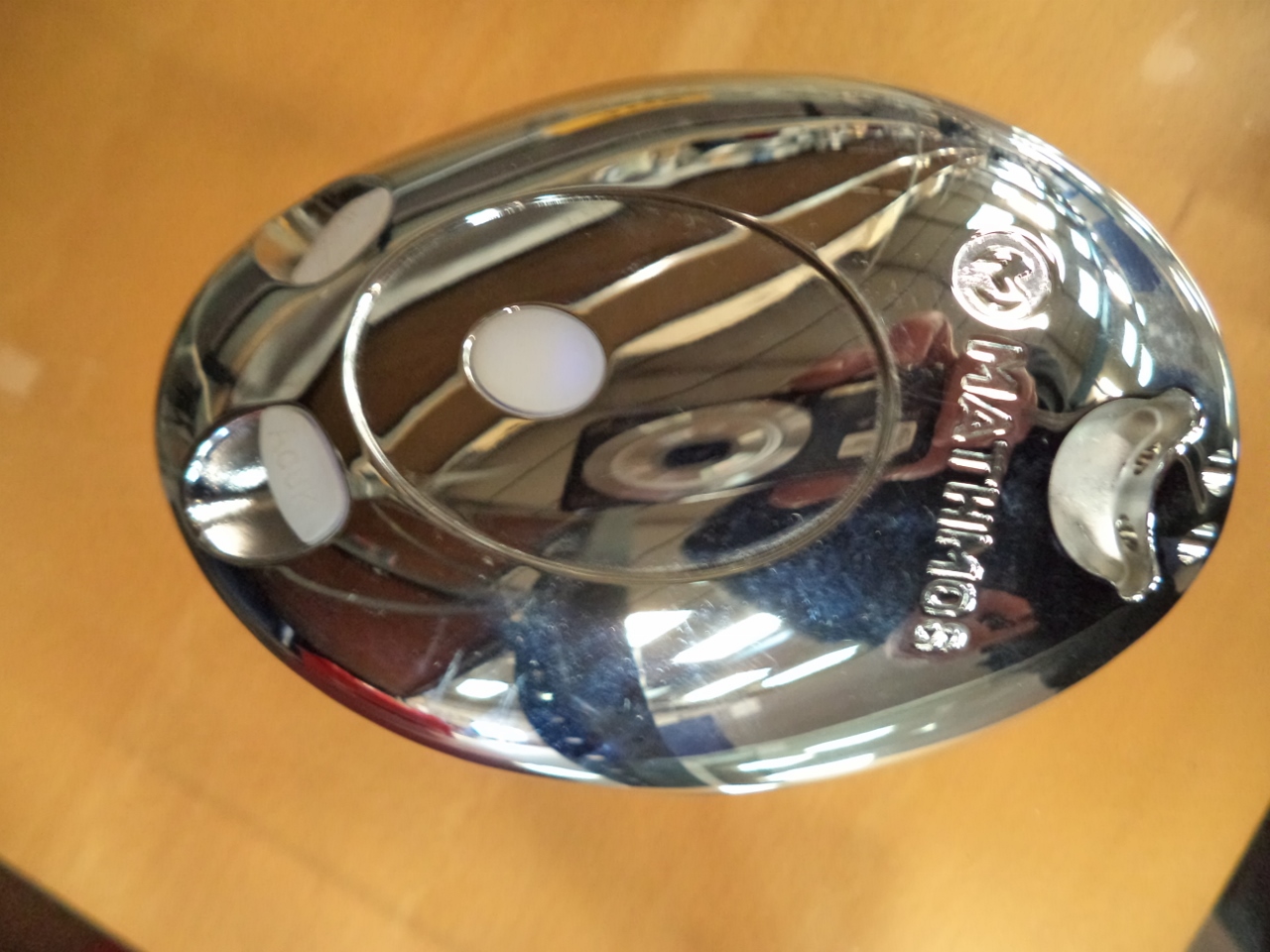 Mathmos chrome base mood/colour changing lamp/light with 