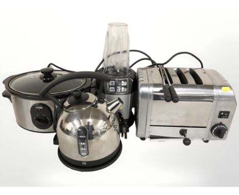 A Dualit toaster, kettle etc ( 1 box)