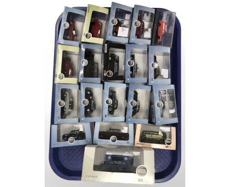 A group of Oxford 1:76 scale die cast vehicles in boxes.