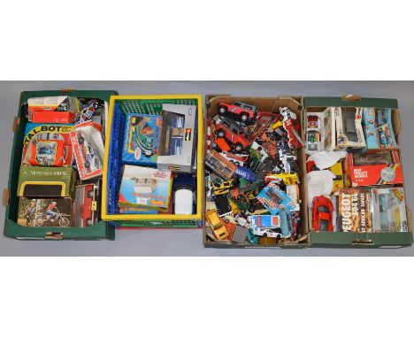 Quantity of assorted diecast models, mostly larger scale, by Polistil and Bburago. Together with three Hornby Thomas the Tank