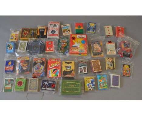 Selection of vintage & modern playing cards & card games.
