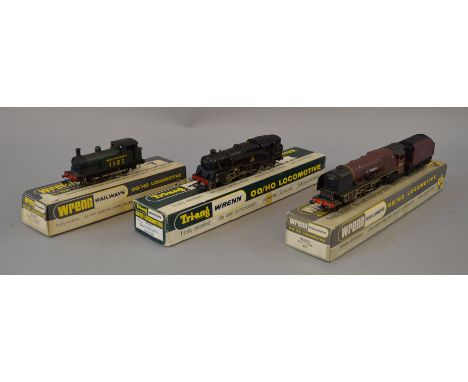 OO Gauge. Wrenn 3 x locomotives. BR maroon City renamed "City of Sheffield" missing 1 nameplate, Southern 0-6-0 tank engine, 