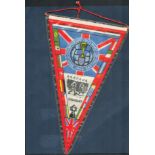 Vintage 1966 World Championships- Jules Rimet Cup- England Pennant. Good condition Est.
