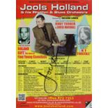 Jools Holland signed Flyer from Jools Holland and his Rhythm and Blues orchestra. Good condition