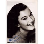 Maureen Connell signed 7x5inch black and white photo. Good condition Est.
