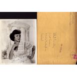Kay Starr signed 10x8inch black and white photo. Comes with original mailing envelope. Dedicated.