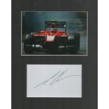 Max Chilton signed autograph 5x3 Inch plus colour photo 6x4 Inch mounted overall size 10x8 Inch.