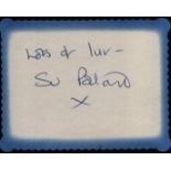 Su Pollard signed album page. Good condition Est.
