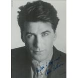 Alec Baldwin signed black and white photo, measures 5 ich by 7 inch. Good condition Est.