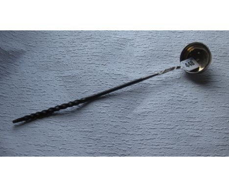 Georgian toddy ladle with whale bone handle   