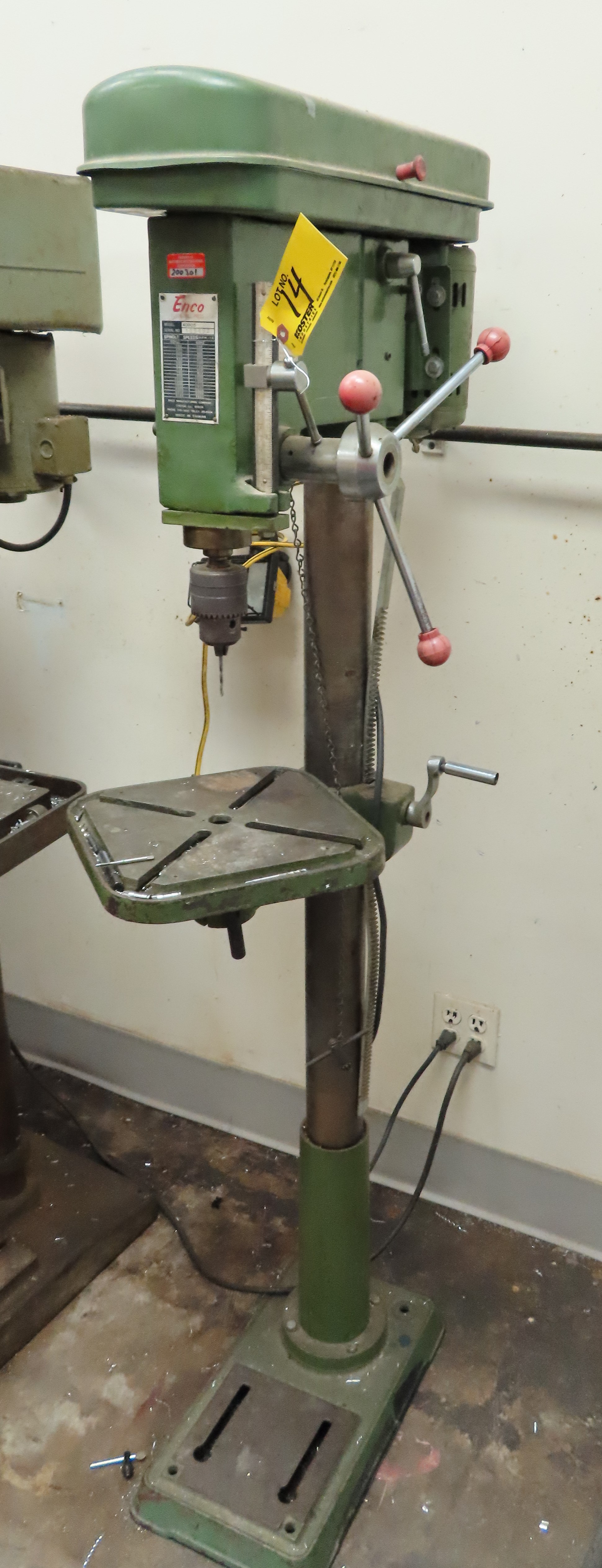 ENCO MDL. 40005 17" FLOOR TYPE DRILL PRESS, 2003800 RPM, S/N 189492