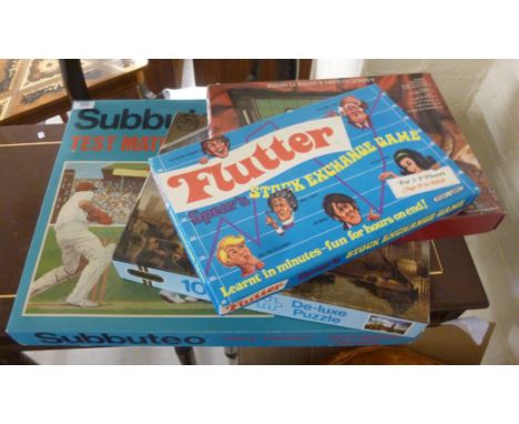 Board games and puzzles: to include Subbuteo 'The Test Match Edition'        BSR