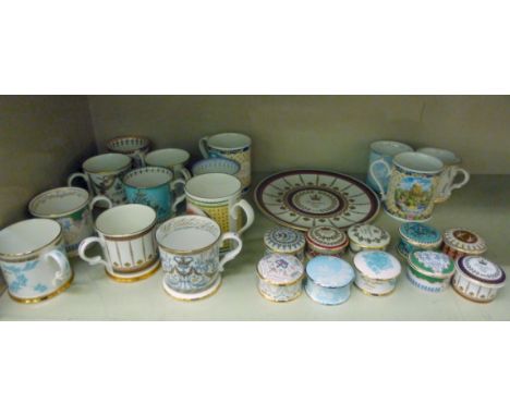 Decorative commemorative ceramics: to include cups, mugs and patch boxes         OS6