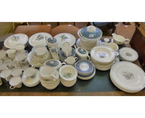 Wedgwood Susie Cooper design china Glen Mist pattern tea, coffee and dinnerware       LAB