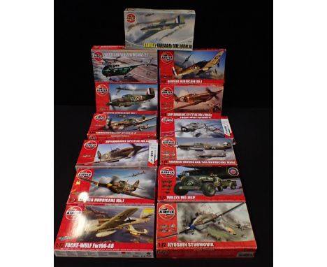 2005 AIRFIX KIT No.A02008 FAIREY FULMAR MK.I / MK.II with 12 other Airfix model kits including Hawker Hurricane Mk.I and Will