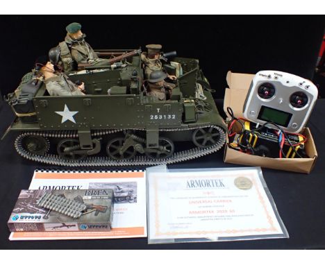 ARMORTEK 2020 METAL 1/6th SCALE MODEL OF A 'UNIVERSAL CARRIER (BREN GUN CARRIER)'&nbsp;&nbsp;the model is radio controlled an