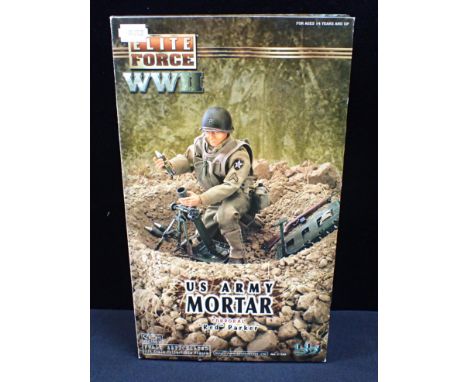 BLUE BOX TOYS No.21269 CORPORAL "RED"PARKER FIGURE 1/6 scale Elite Force WWII US Army Mortar, Corporal "Red" Parker, boxed an