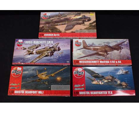 AIRFIX KIT No.A05010A  DORNIER Do17z with 4 other Airfix Kits including; Savoia-Marchetti SM79 and Bristol Beaufort Mk.I. All