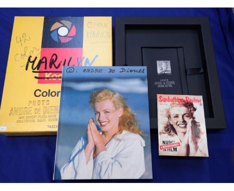 MARILYN MONROE; ANDRE DE DIENES; 'MARILYN' a large volume of the photographer's work and memoirs presented in a case in the f