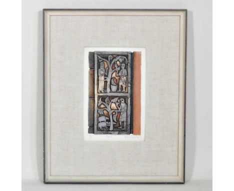 ARR Valerie Thornton 1931-1991, Ripoll I, etching and aquatint, signed, dated '77, titled and numbered 34/50 in pencil to the
